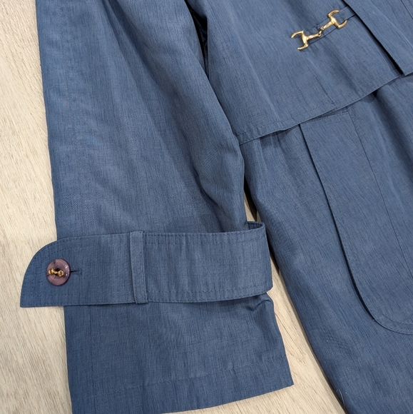 Vintage sequence women's Blue Coat size 11/12 - Picture 4 of 13